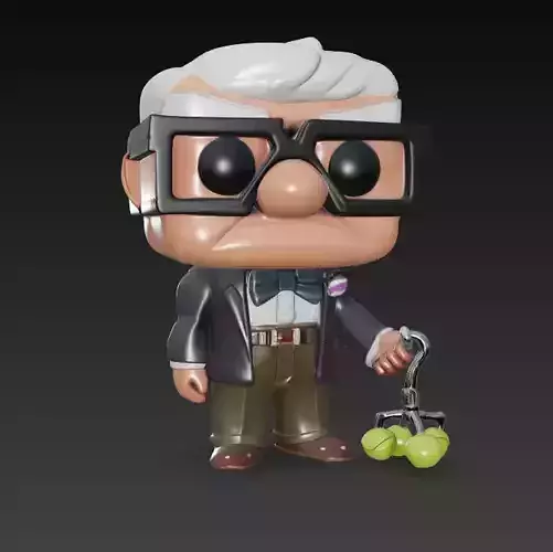 Estilo Funko Pop Figura Coleccionable Carl Fredricksen de Disney