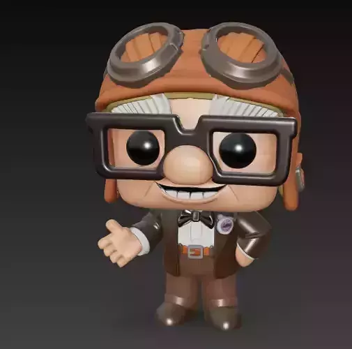 Estilo Funko Pop Figura Coleccionable Carl Fredricksen Disney 2