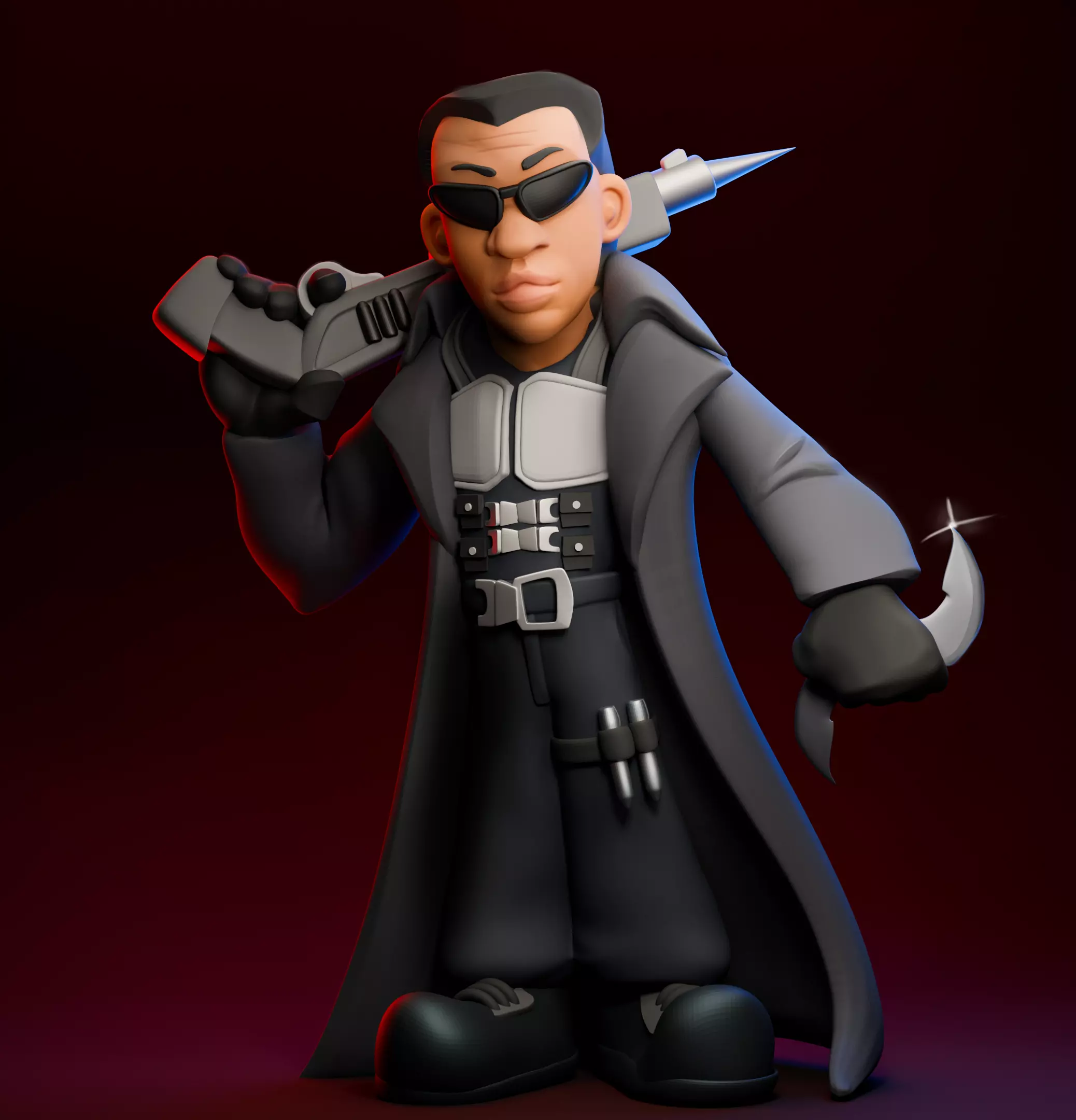 Marvel Blade - Figurine 3D print model