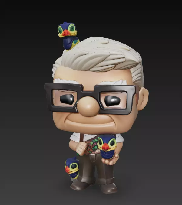 Funko Pop Figura Coleccionable Carl Fredricksen Disney 3 3D print model