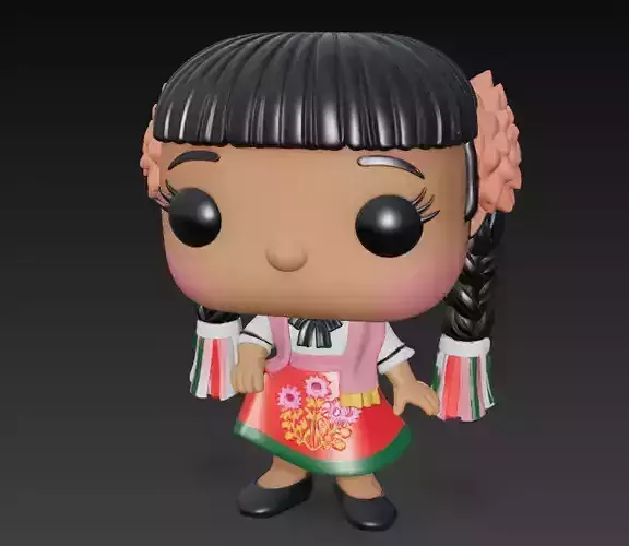 Estilo Funco Pop Figura Coleccionable Chica Mexicana
