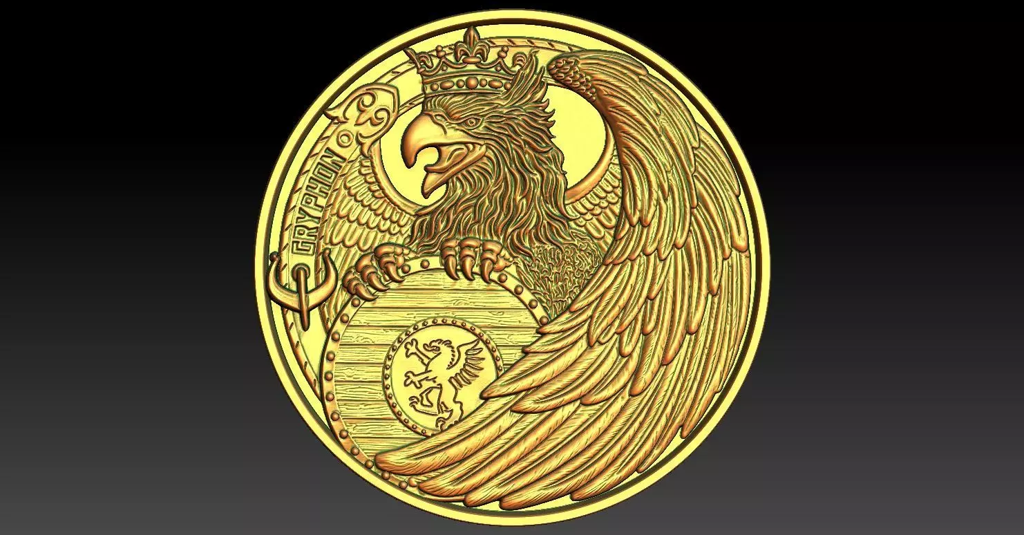 Eagle op2 CNC Relief Model 3D print model