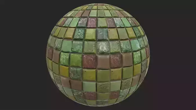 Green Tiles 2 - Texture