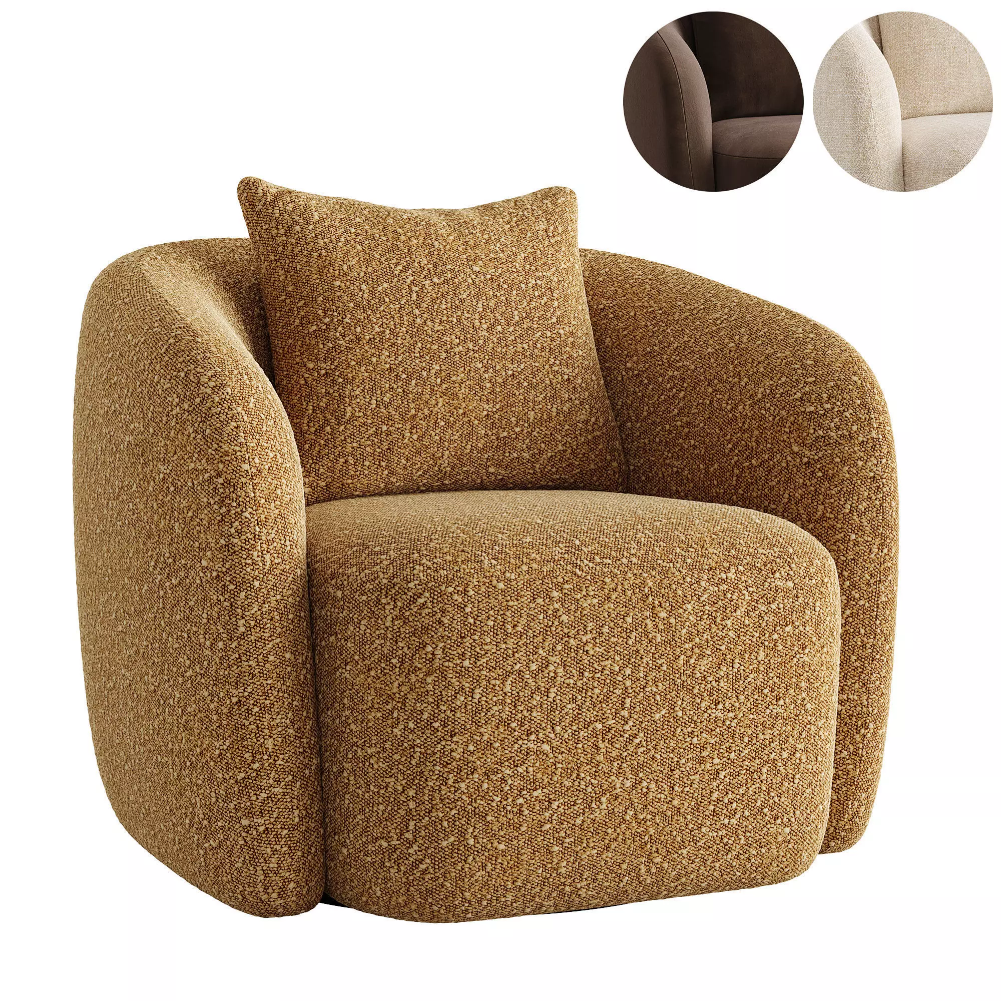 Sonora swivel chair 3D model