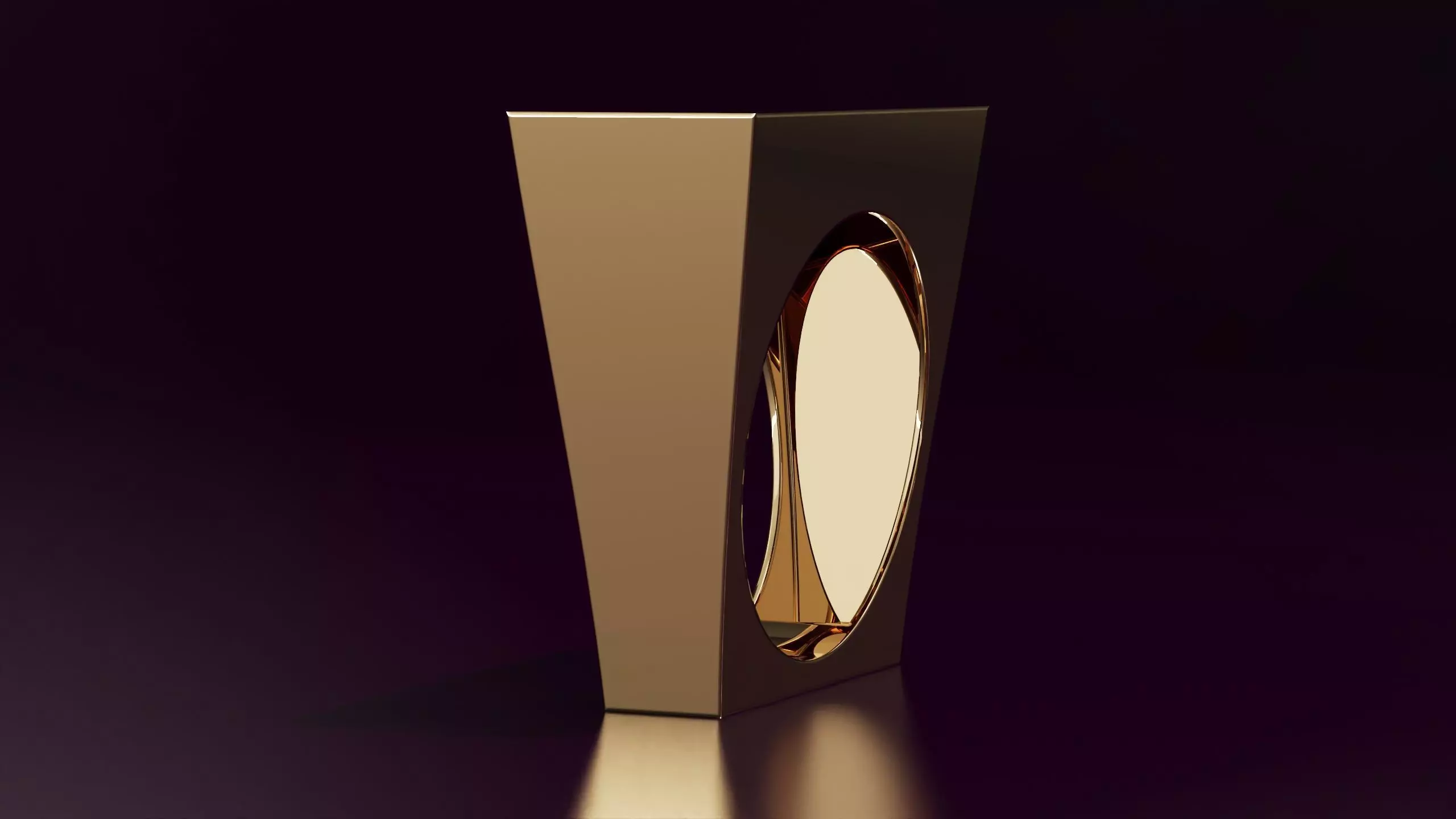 free form square ring N19 54EU SIZE Free 3D print model