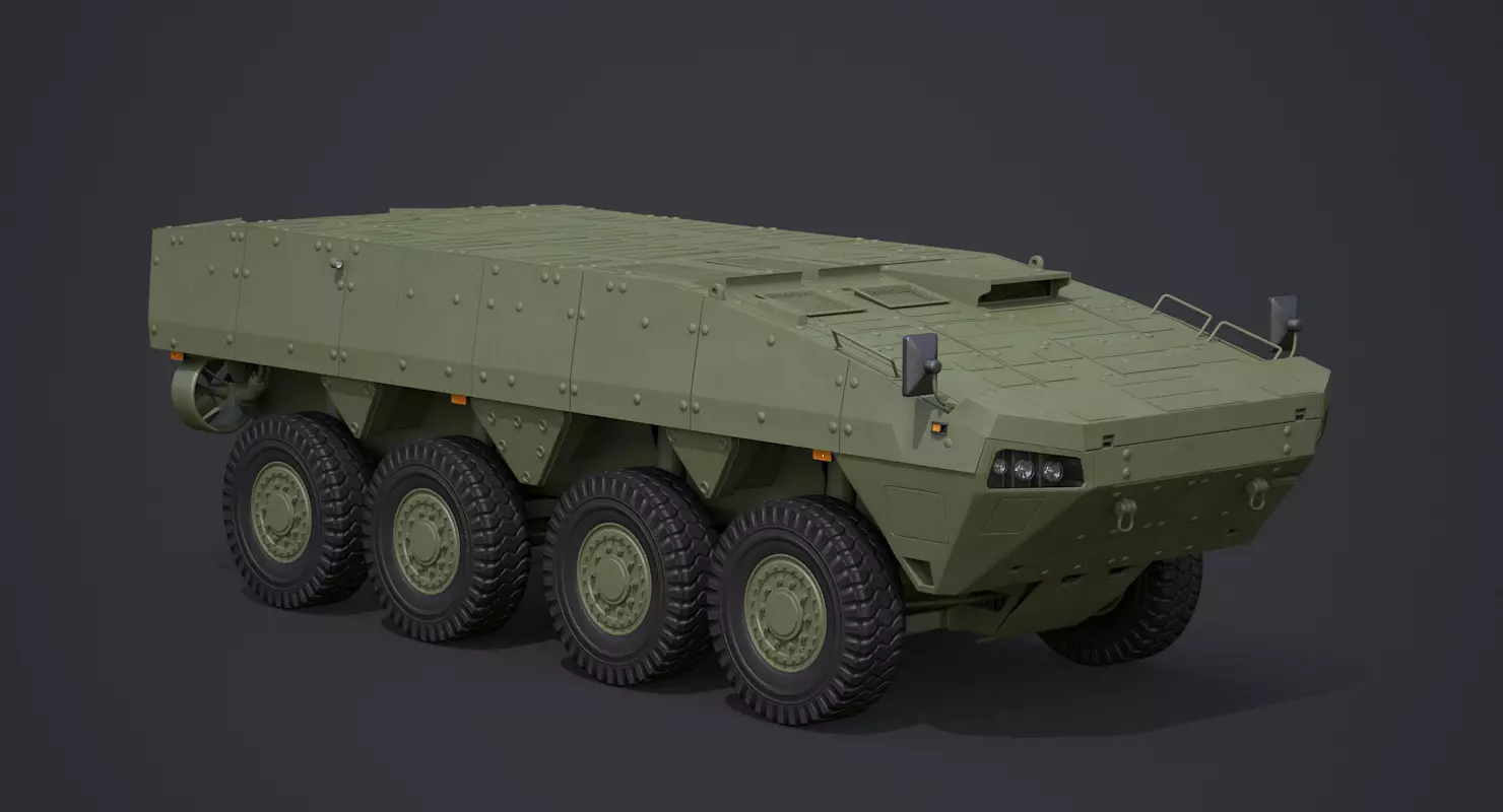 Patria AMV Base Hull 3D model