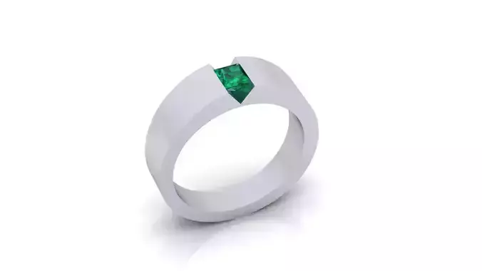 princes cut men engagement jewelry ring