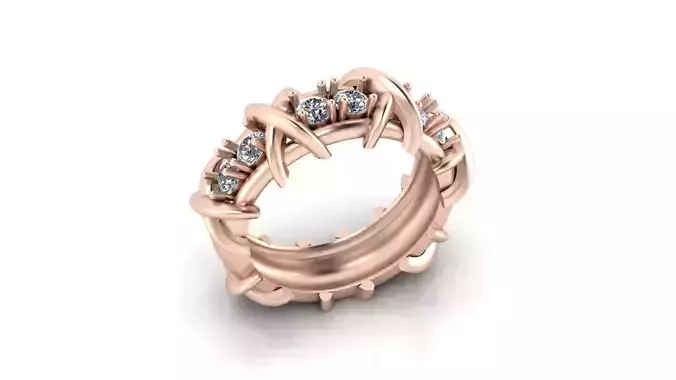 X eternity jewelry ring