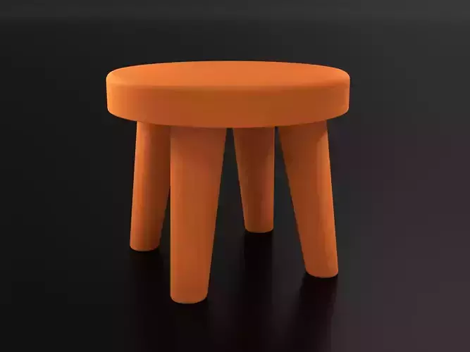 Table01 Low-poly 3D model
