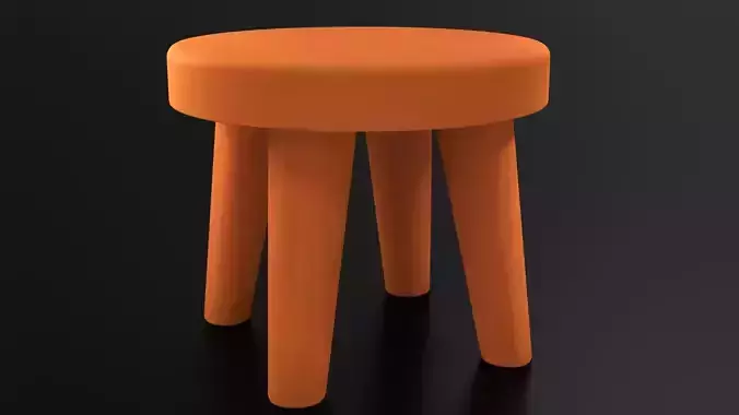 Table01 Low-poly 3D model 2