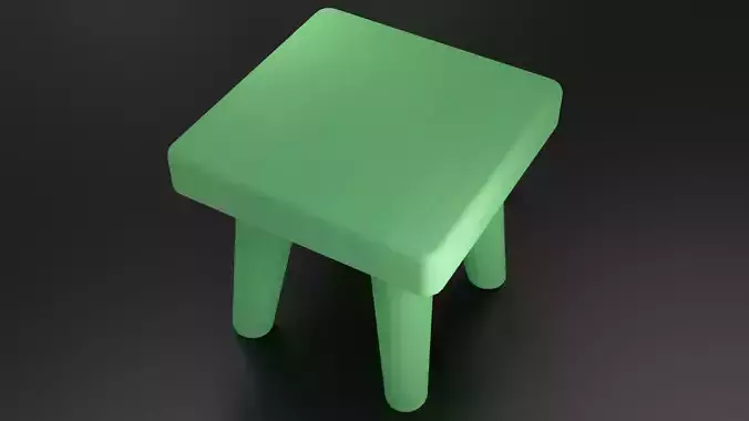 Table 02 Low-poly 3D model 5