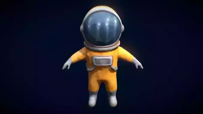 Cute Astronaut Free 3D model