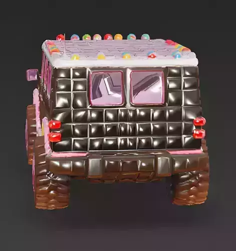 Liquid Chocolate Dessert SUV 3D Model Low-poly 3D model 4