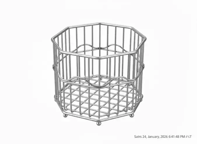 Kitchen Storage Basket Organizer 3D