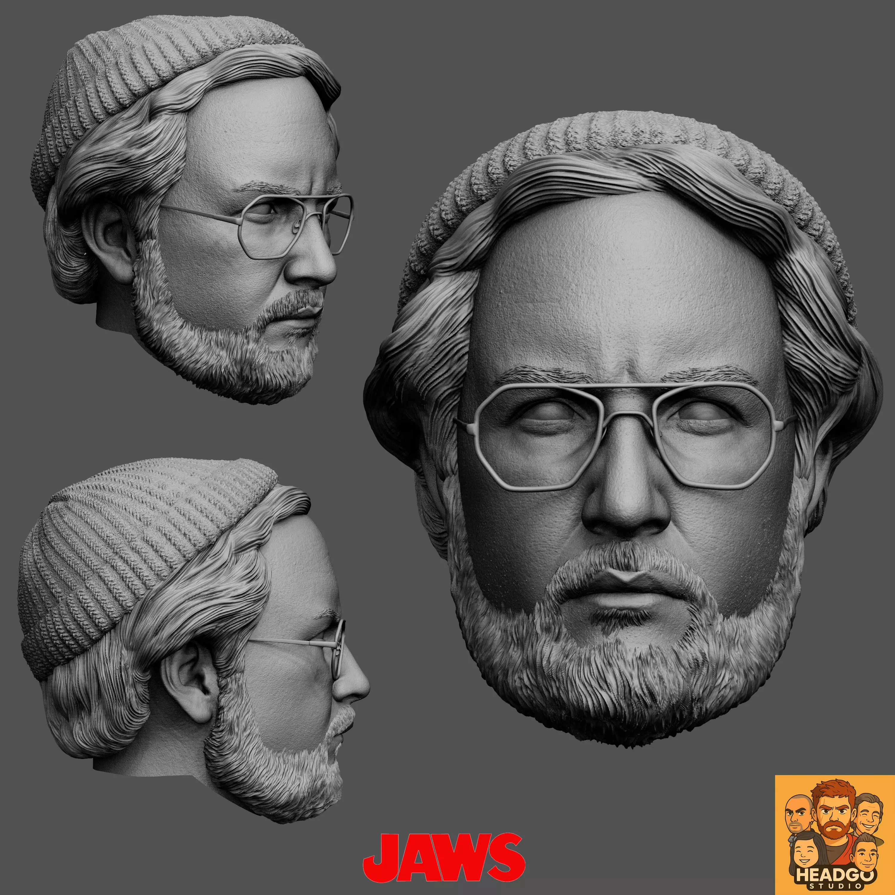 Hooper from jaws head 3D print model