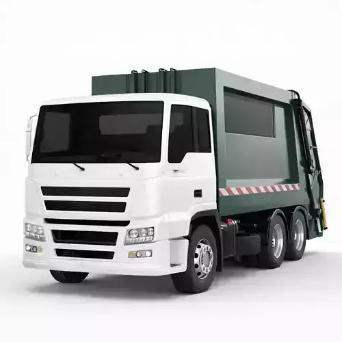 Garbage Truck Municipal Waste Collection Vehicle 01