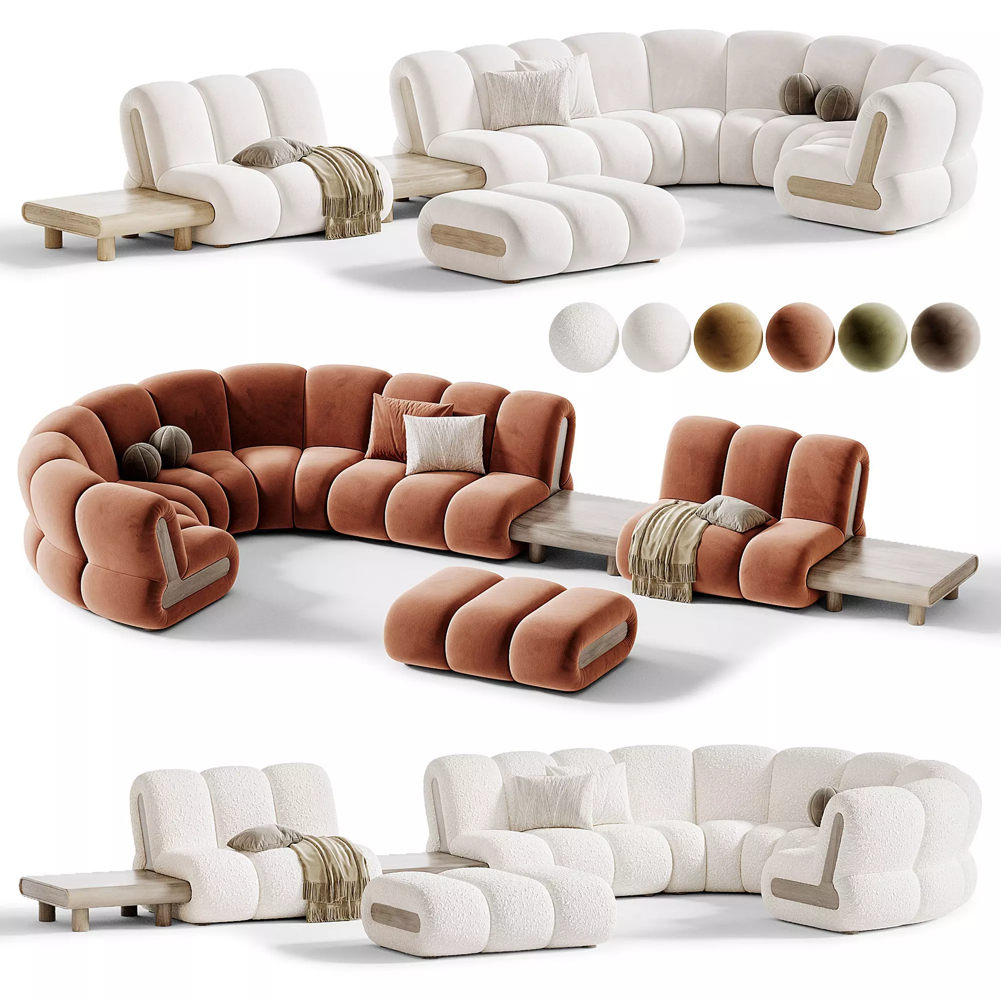 Noelle Modular Sofa 3D model