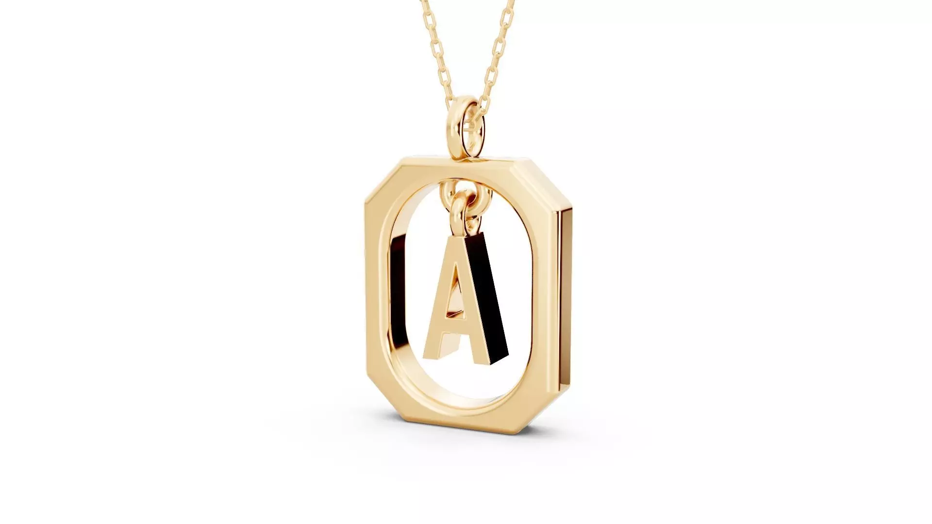 Pendant Letter A 3D print model