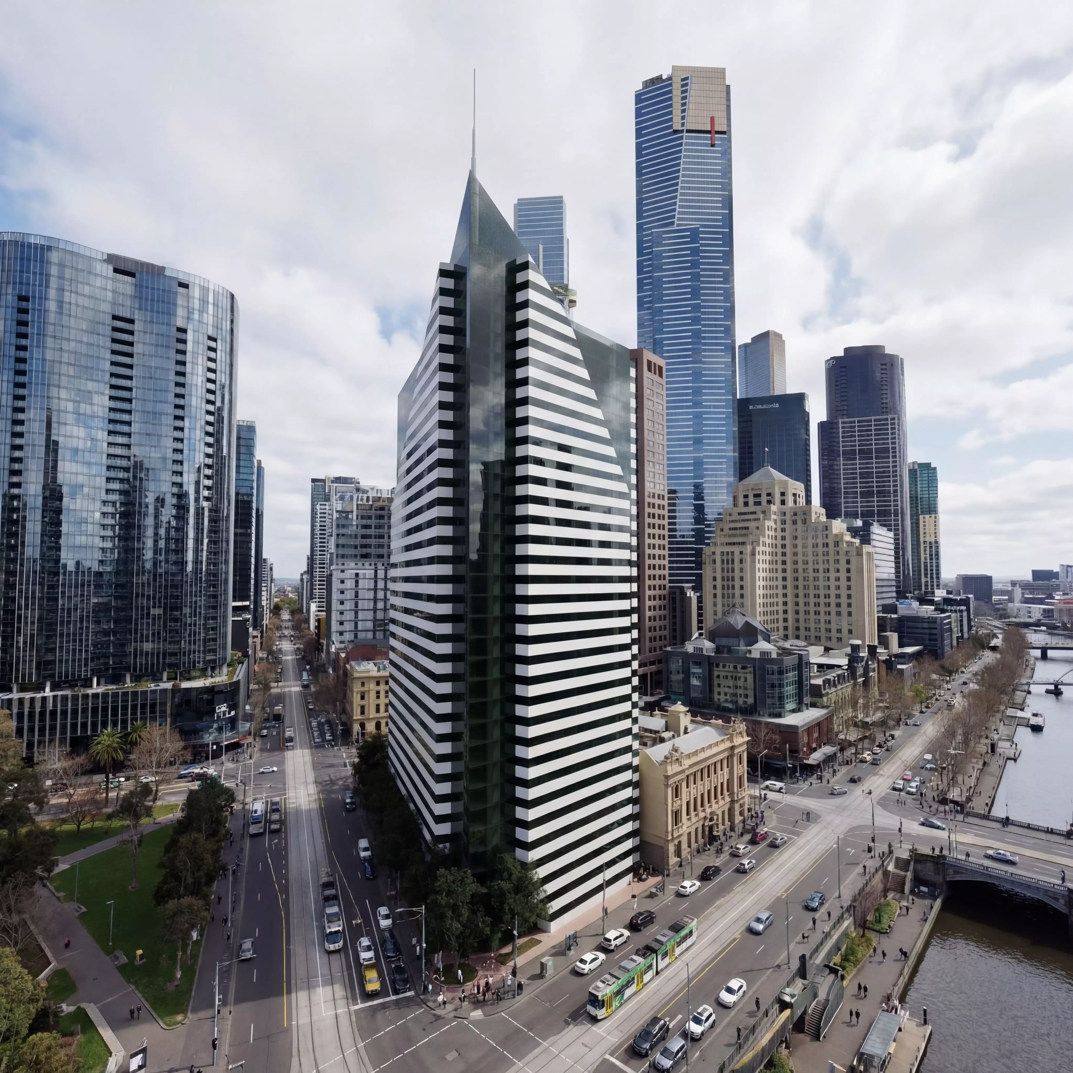 Office tower Low-poly 3D model