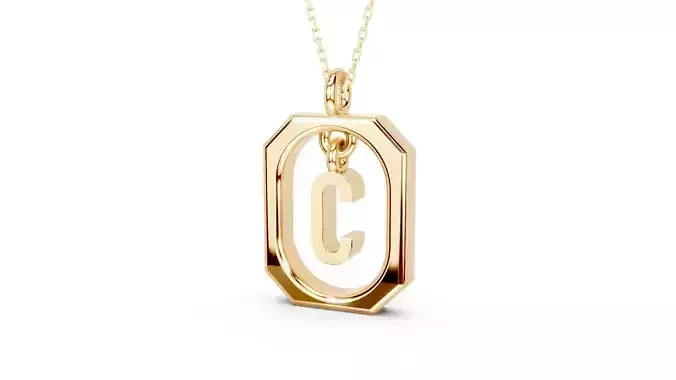 Pendant Letter C
