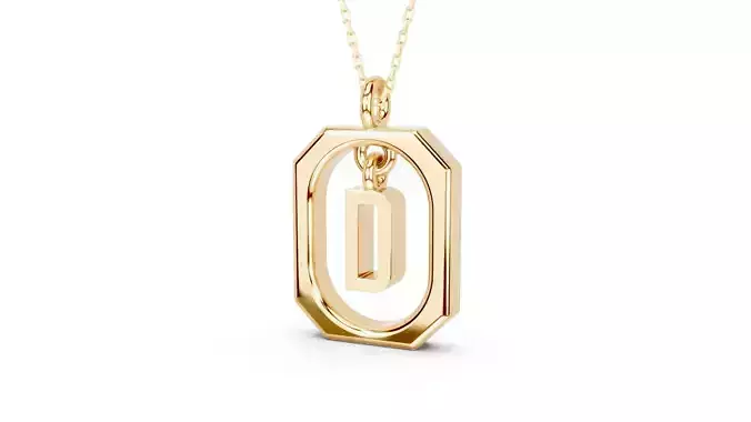 Pendant Letter D