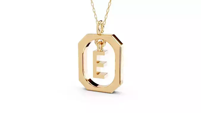 Pendant Letter E