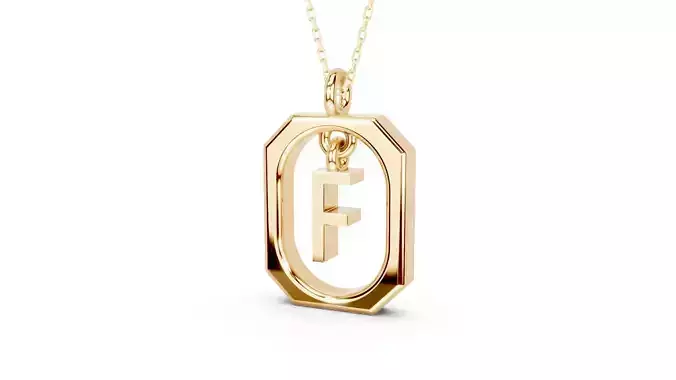 Pendant Letter F