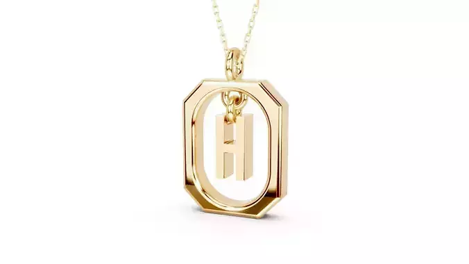 Pendant Letter H