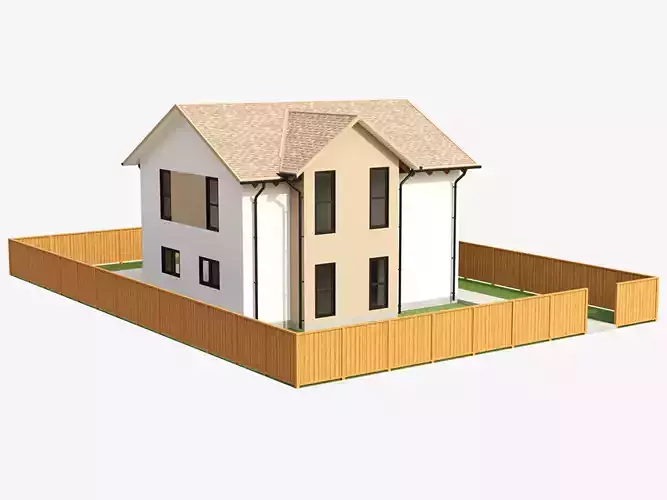 Two Story House 1 3D model