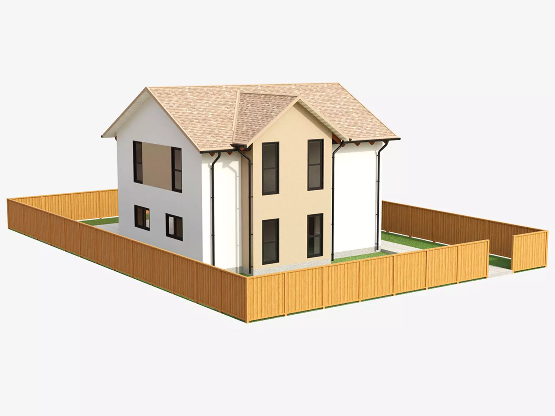 Two Story House 1 3D model