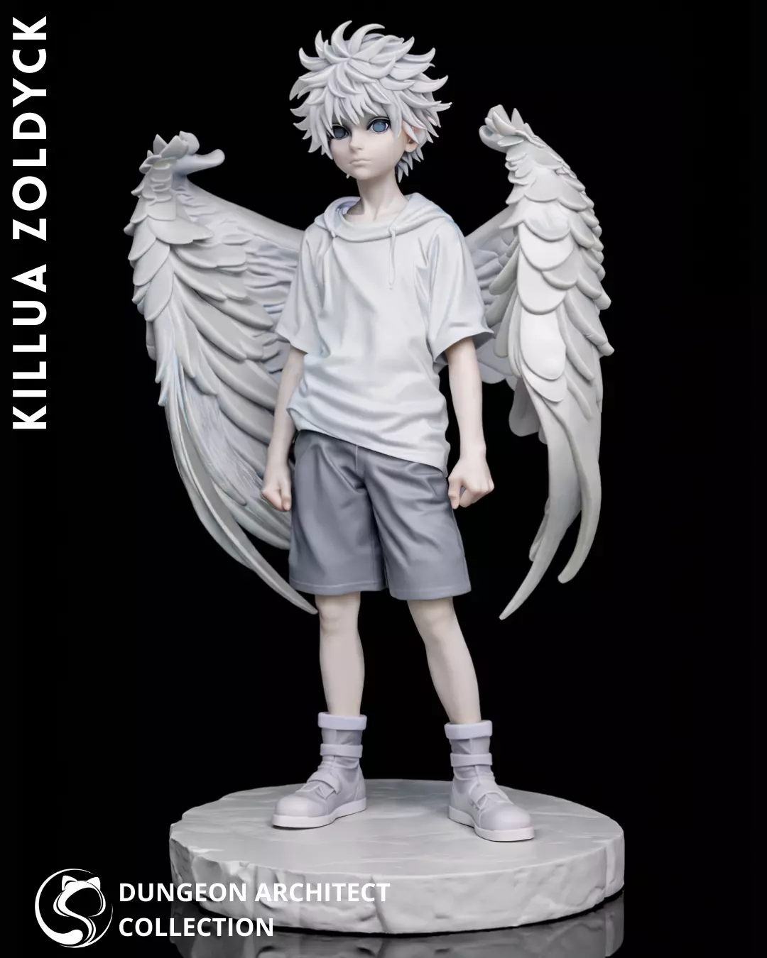 Killua Zoldyck Angel - Anime-Style Resin Printable Figure 3D print model