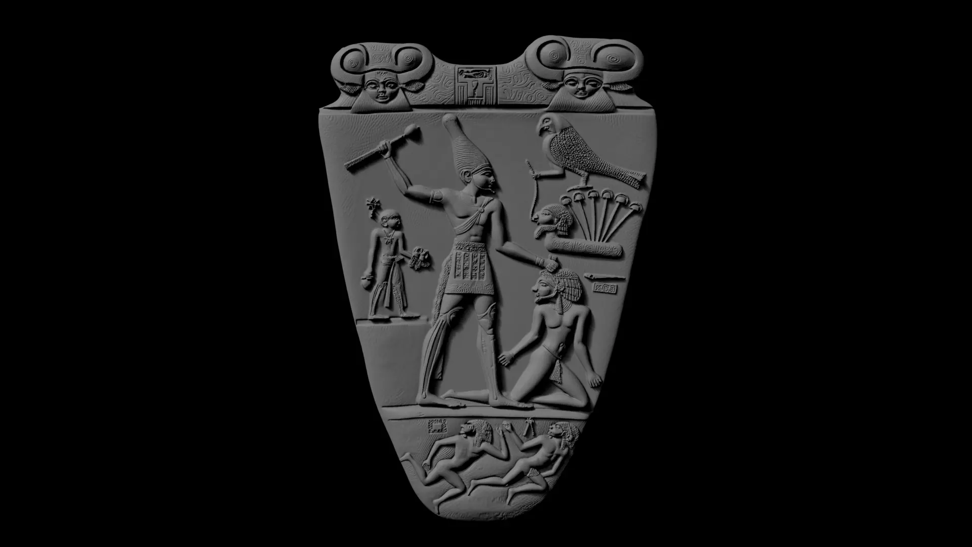 Narmer Palette - High Poly 3D Print Ready 3D print model