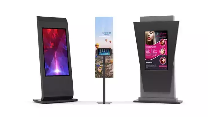 Electronic Kiosk Collection 3D model