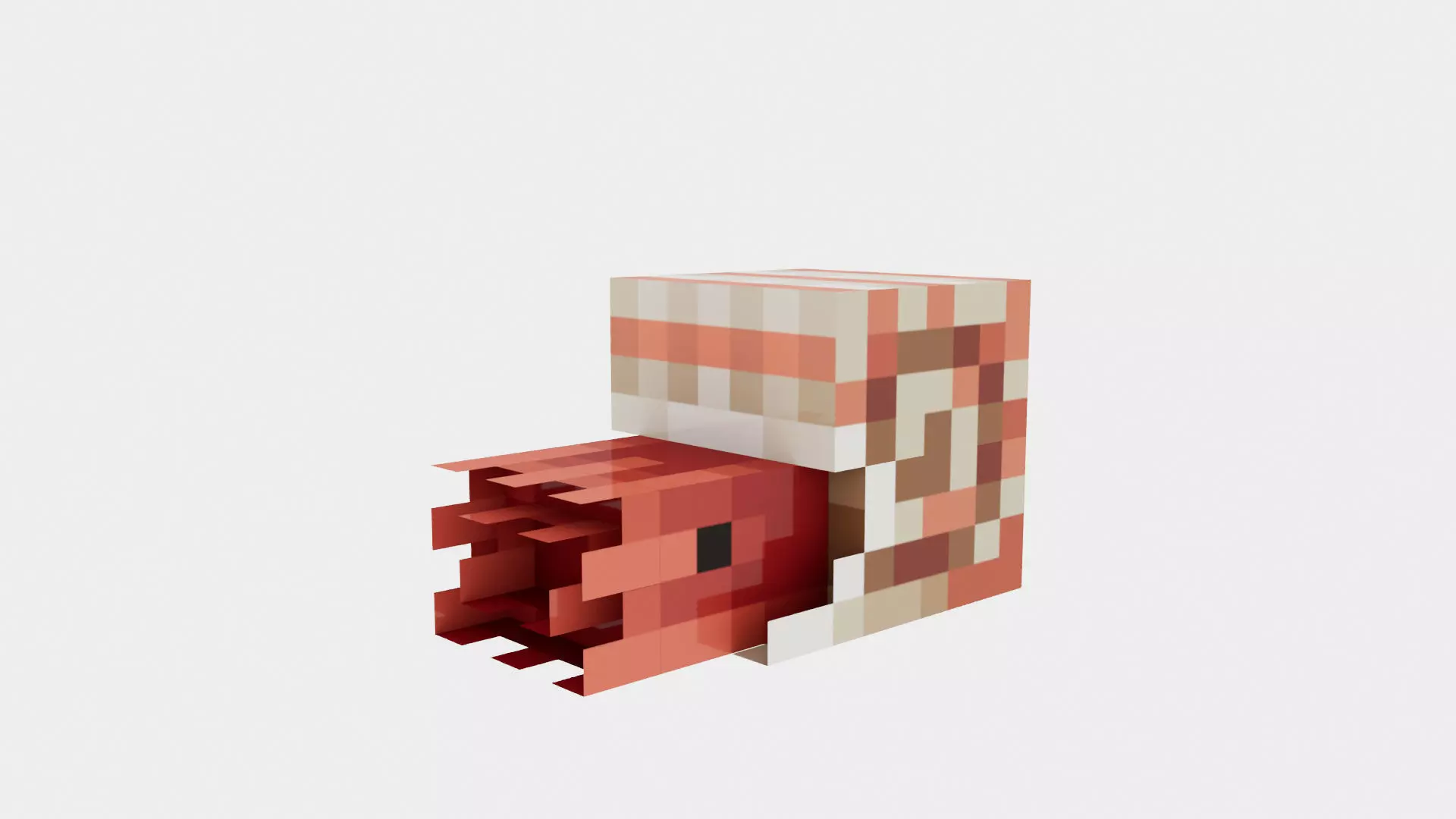 NAUTILUS BABY Base Minecraft Low-poly 3D model