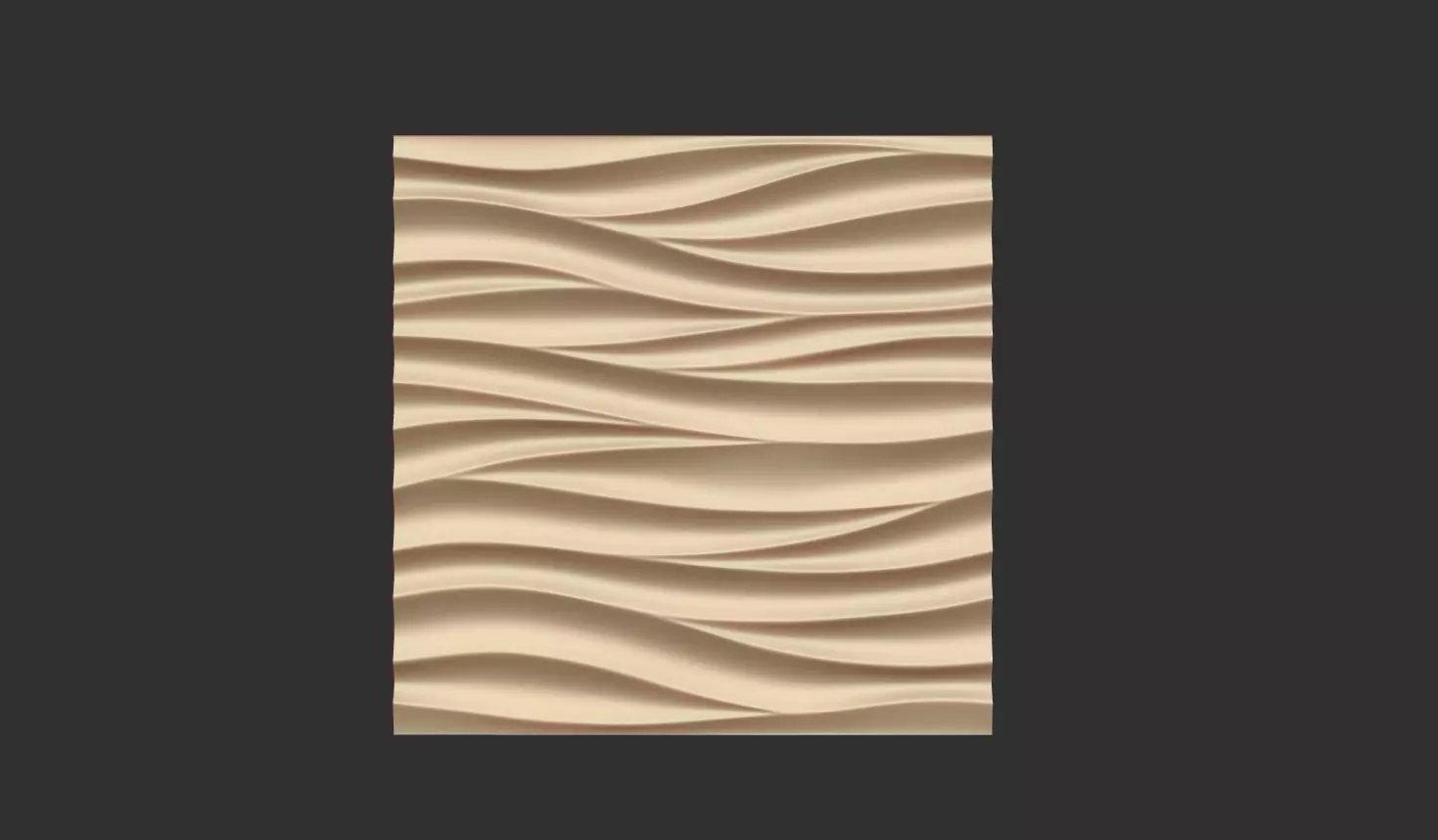 Wall Wave Seamless Relief 3D STL Model 3D print model