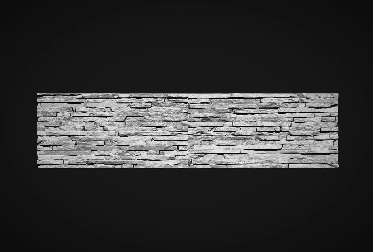 Seamless Brick Wall Decor Panel 3D print model