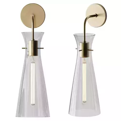 Minimalist Flare Sconce 3D model
