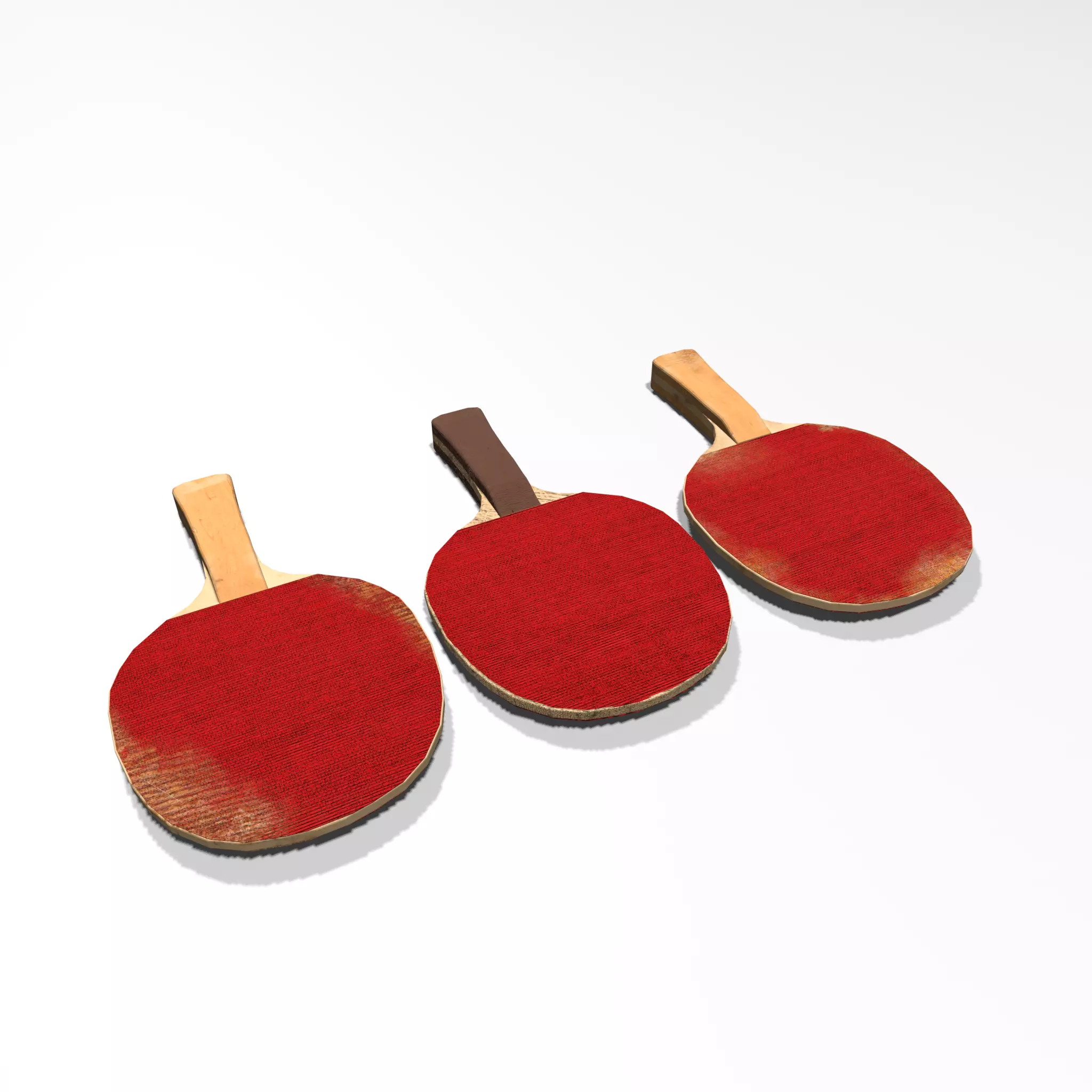 Table Tennis Racket Free low-poly 3D model