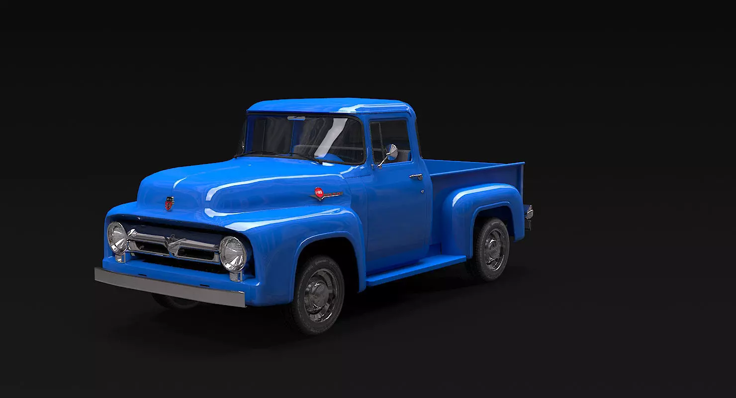 F-100 PBR 3D model