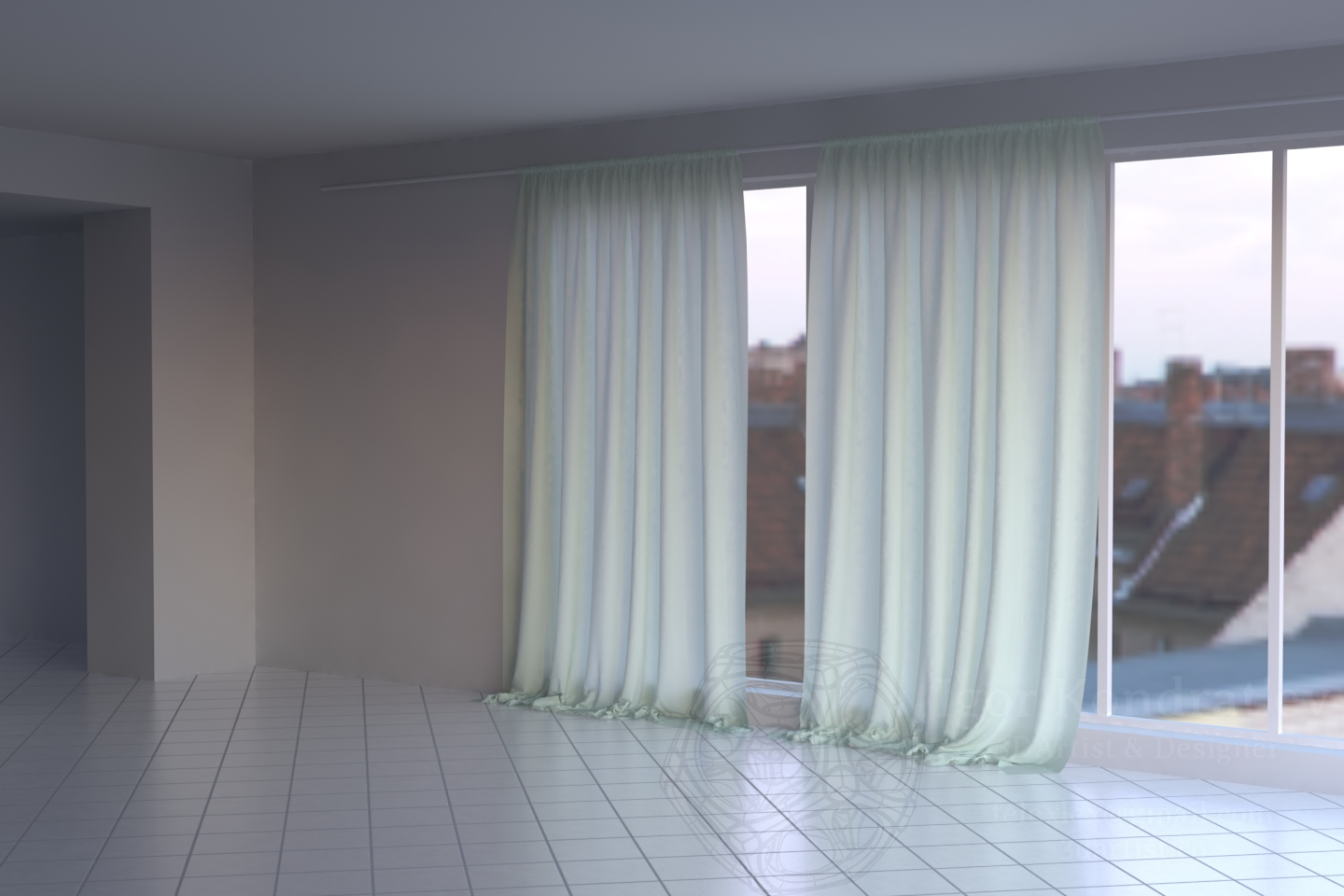 Curtain Free 3D model