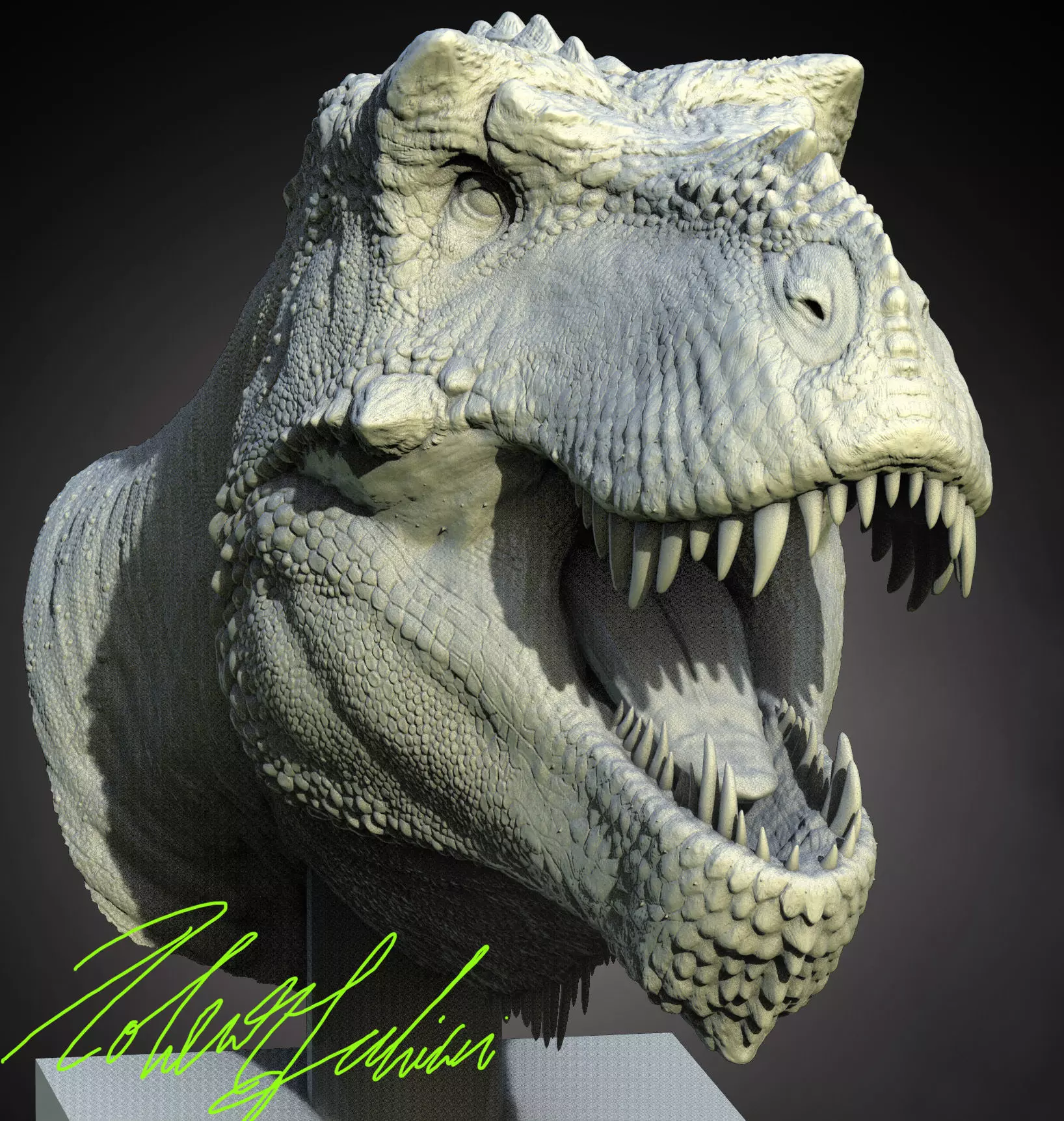 Tyrannosaurus rex Bust 3D print model