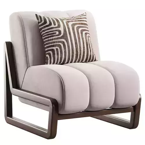 Theodore Armchair by Humbert Low-poly 3D model