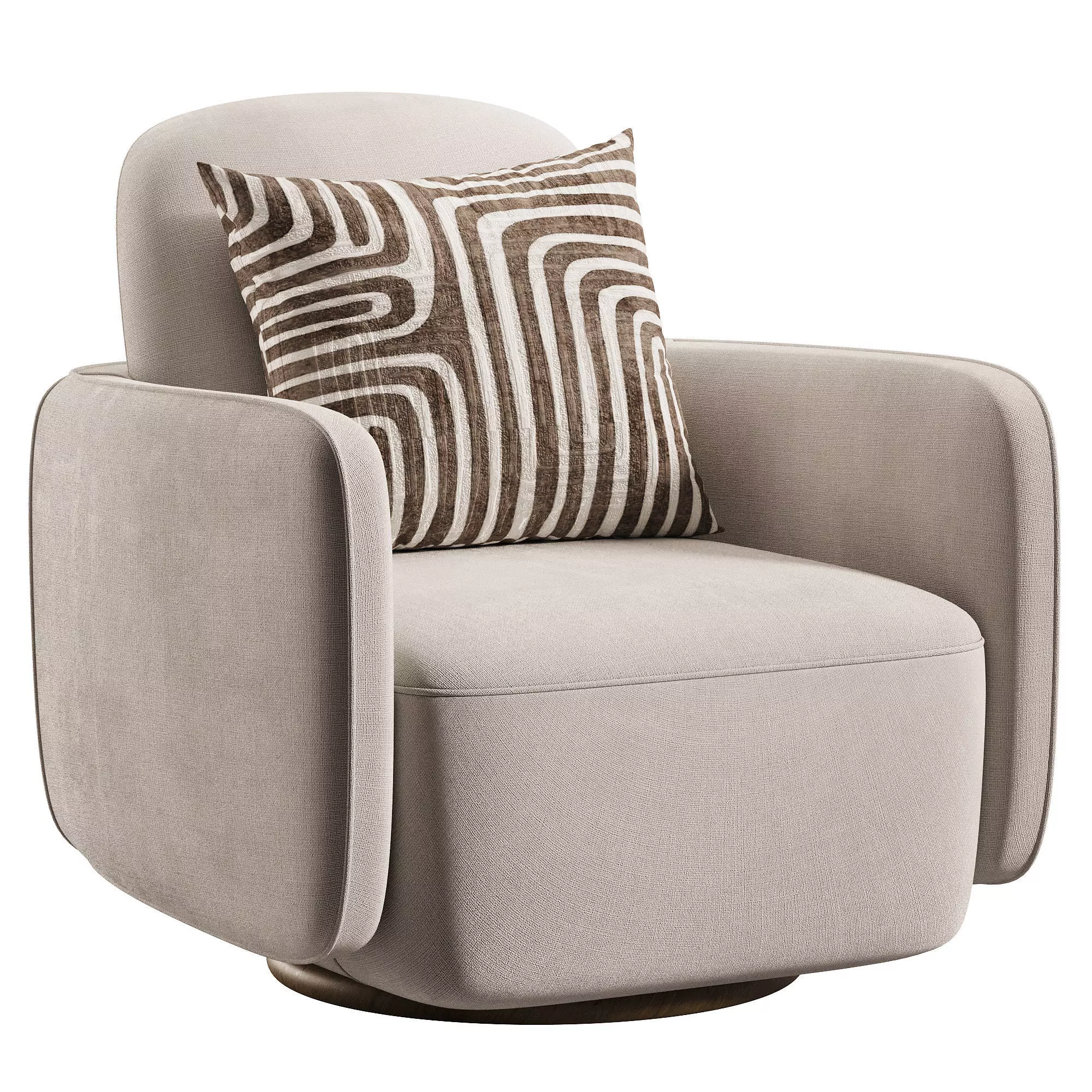 Enya Swivel Chair Low-poly 3D model