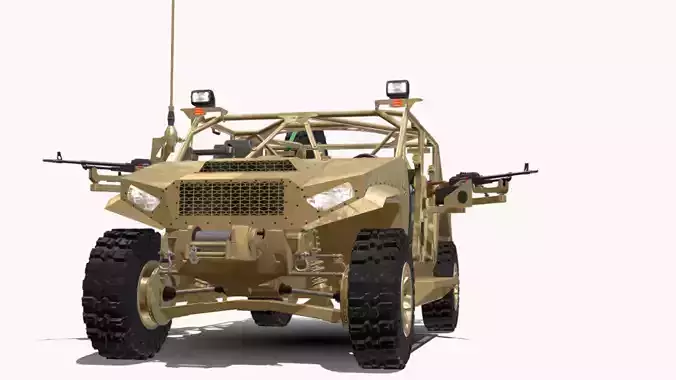 POLARIS DAGOR 4X4 Low-poly 3D model