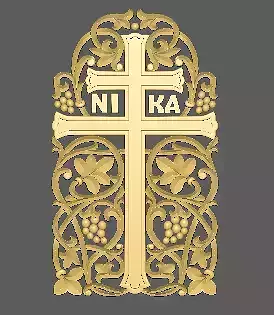 Central decor ornament for furniture 3D model