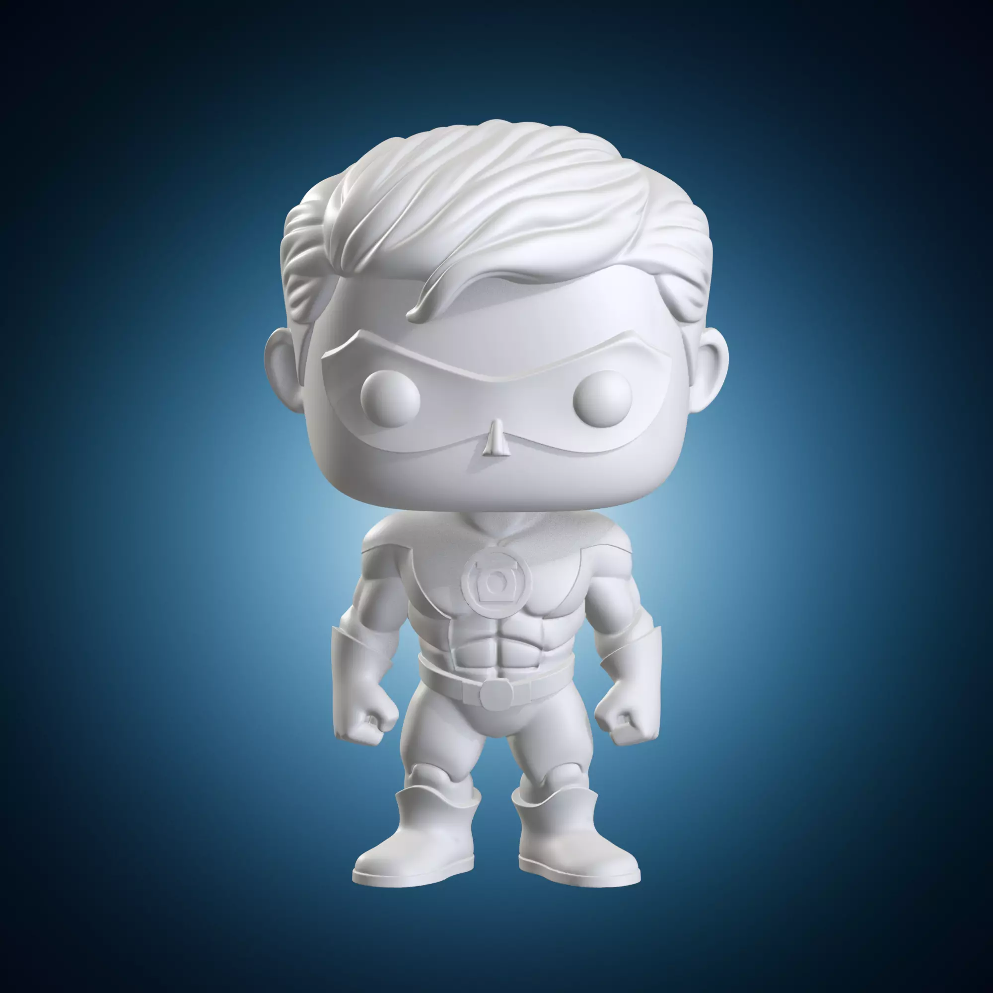 Green Lantern DC Comics Funko Style Figure 3D print model