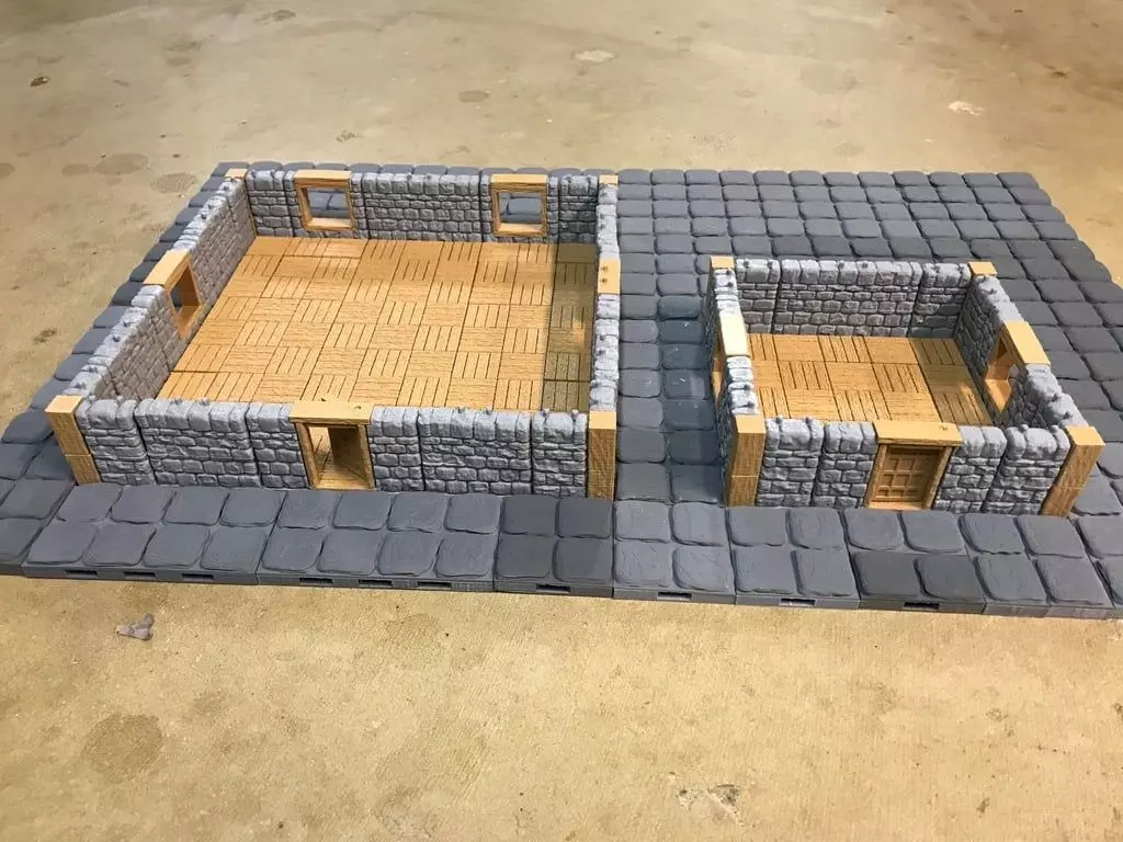 OpenForge Dungeon Stone Offset Exterior Base 3D print model