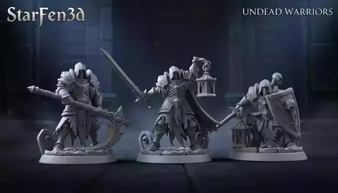 Lanternbound Knights Fantasy Miniatures Physical Prints