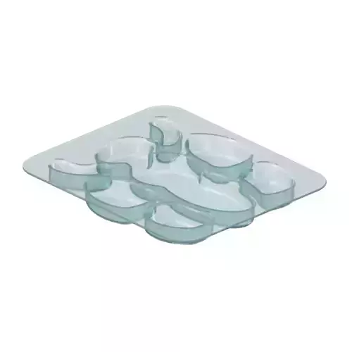 Transparent Premium Honey Bee Plate 3D model