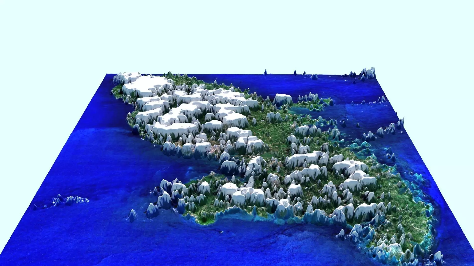 Martinique Island 3D model